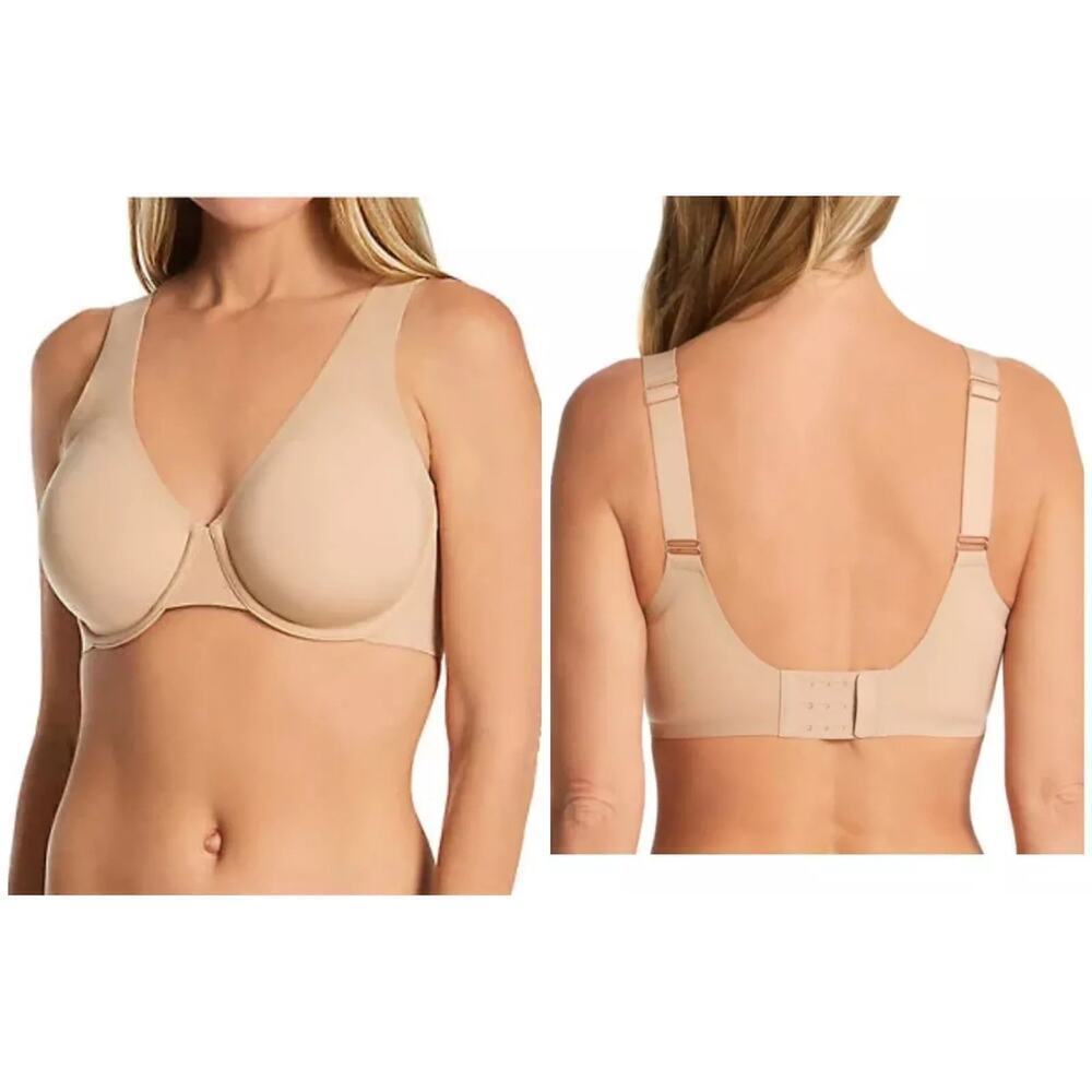 Le Mystère Women's Natural Smooth Shape Unlined Underwire Bra Size 34D NWT